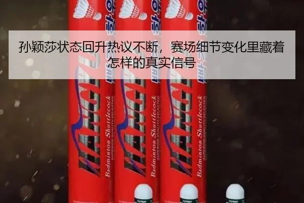 孙颖莎状态回升热议不断，赛场细节变化里藏着怎样的真实信号